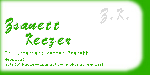 zsanett keczer business card